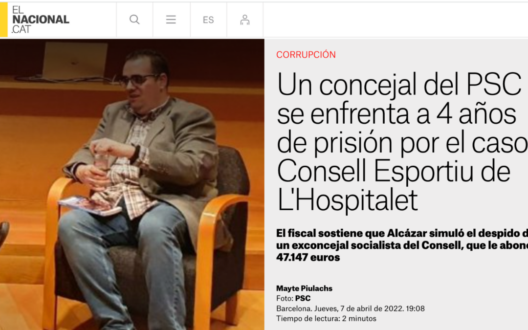 Presentarem acusació formal contra el tinent d’alcalde Cristian Alcázar i l’exregidor Cristóbal Plaza