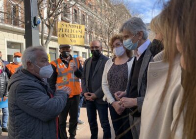 Trobada de la Marea Pensionista amb el conseller Argimon